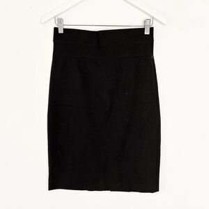 DVF Diane Von Furstenberg Elsa Black Stretch Pencil Skirt